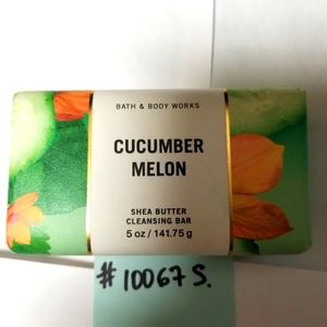 #10067S Cucumber Melon Bath & Body Works 5 oz Cleansing Bar Soap Shea Butter OBO